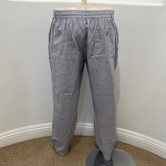 Joseph Abboud Button Up Pajama Shirt Blue And Sail Blue Wind Pants Size XL/36 - Picture 7 of 15